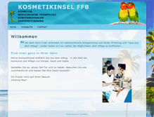 Tablet Screenshot of kosmetikinsel-ffb.de